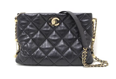 chanel hidden chain hobo|Hobo handbag, Lambskin & gold.